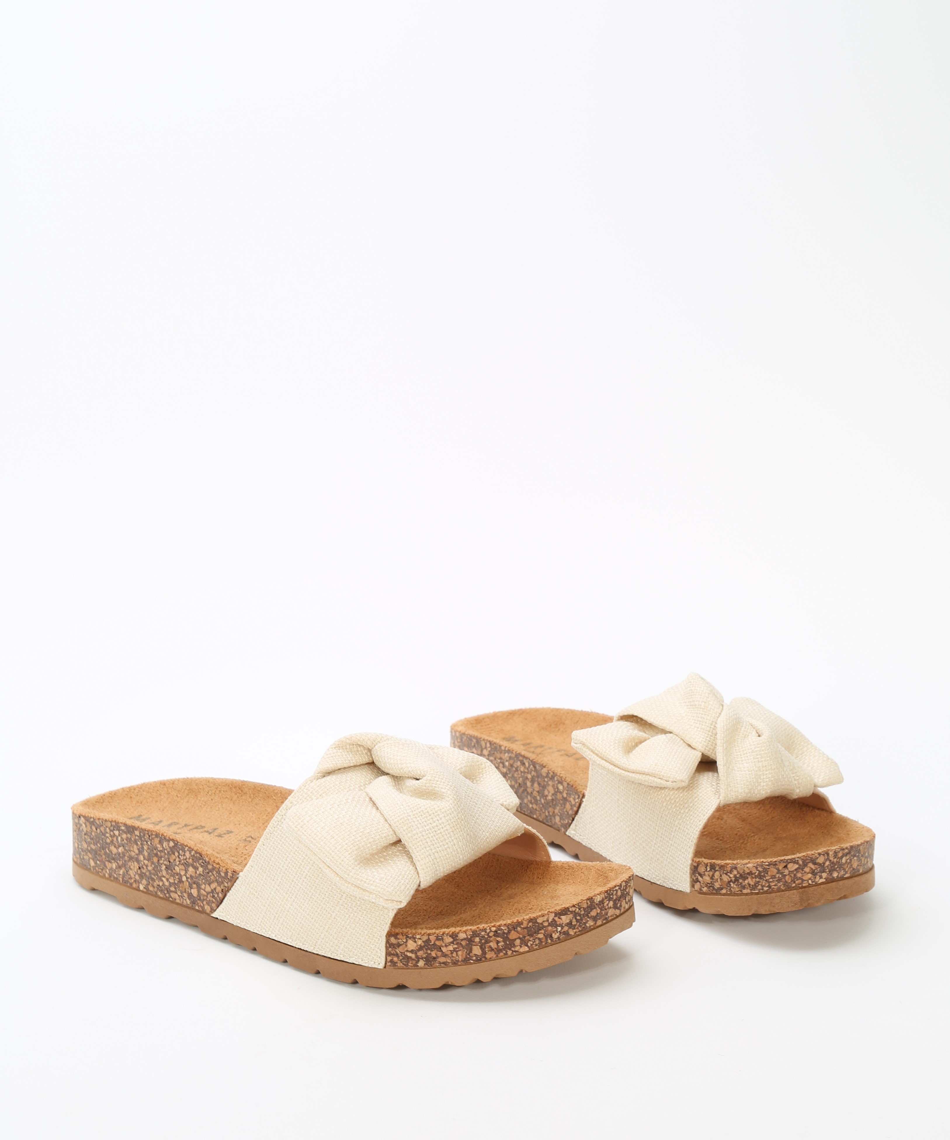 Sandalias planas lazo